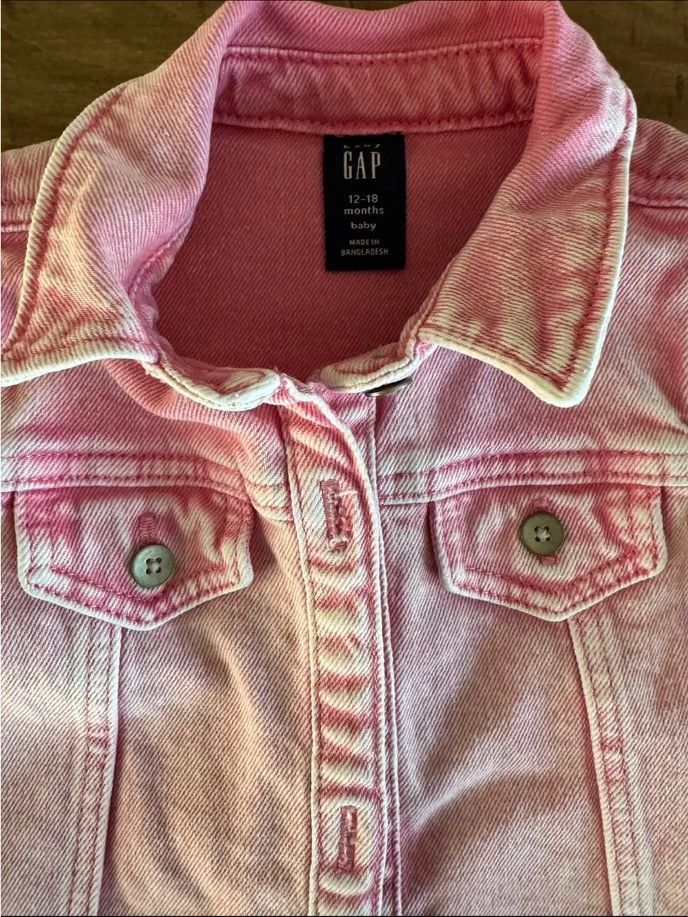 GAP Baby Pink Denim dress - 12-18 Months